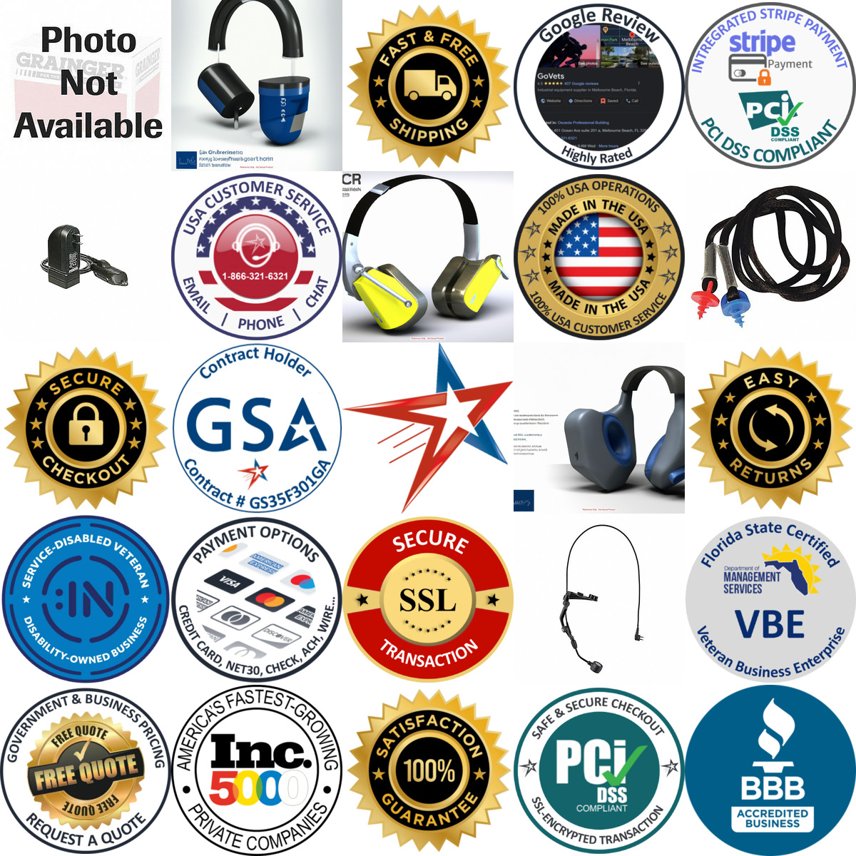 A selection of Hearing Protection Accessories products on GoVets