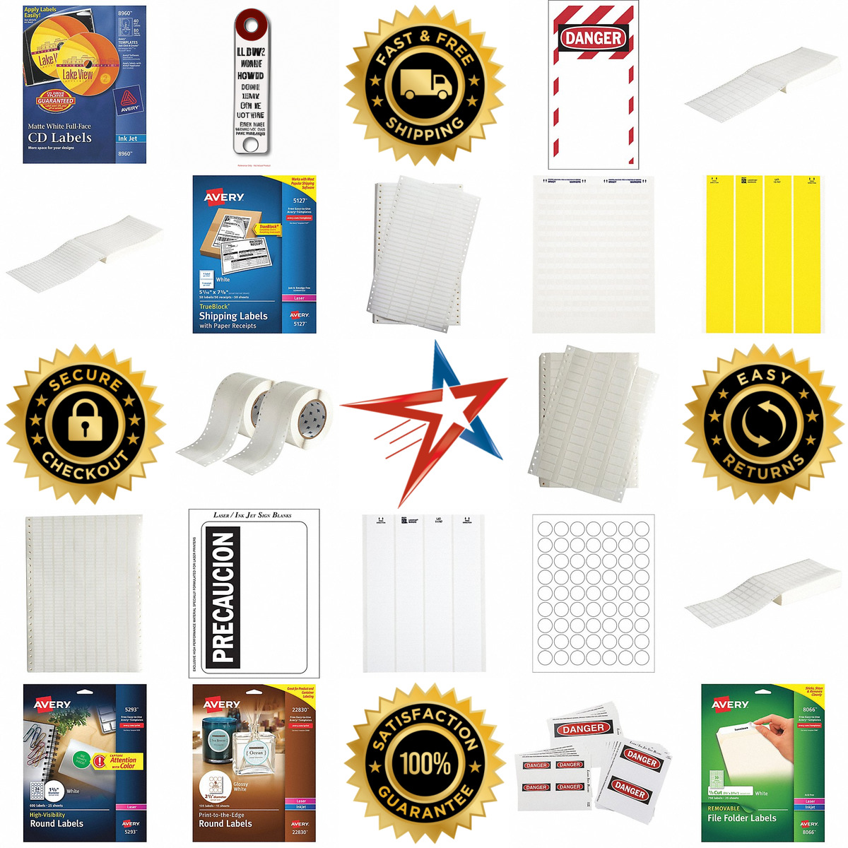 A selection of Label Stock Sheets products on GoVets