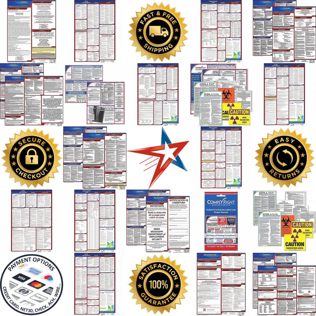 A selection of Labor Law Posters products on GoVets