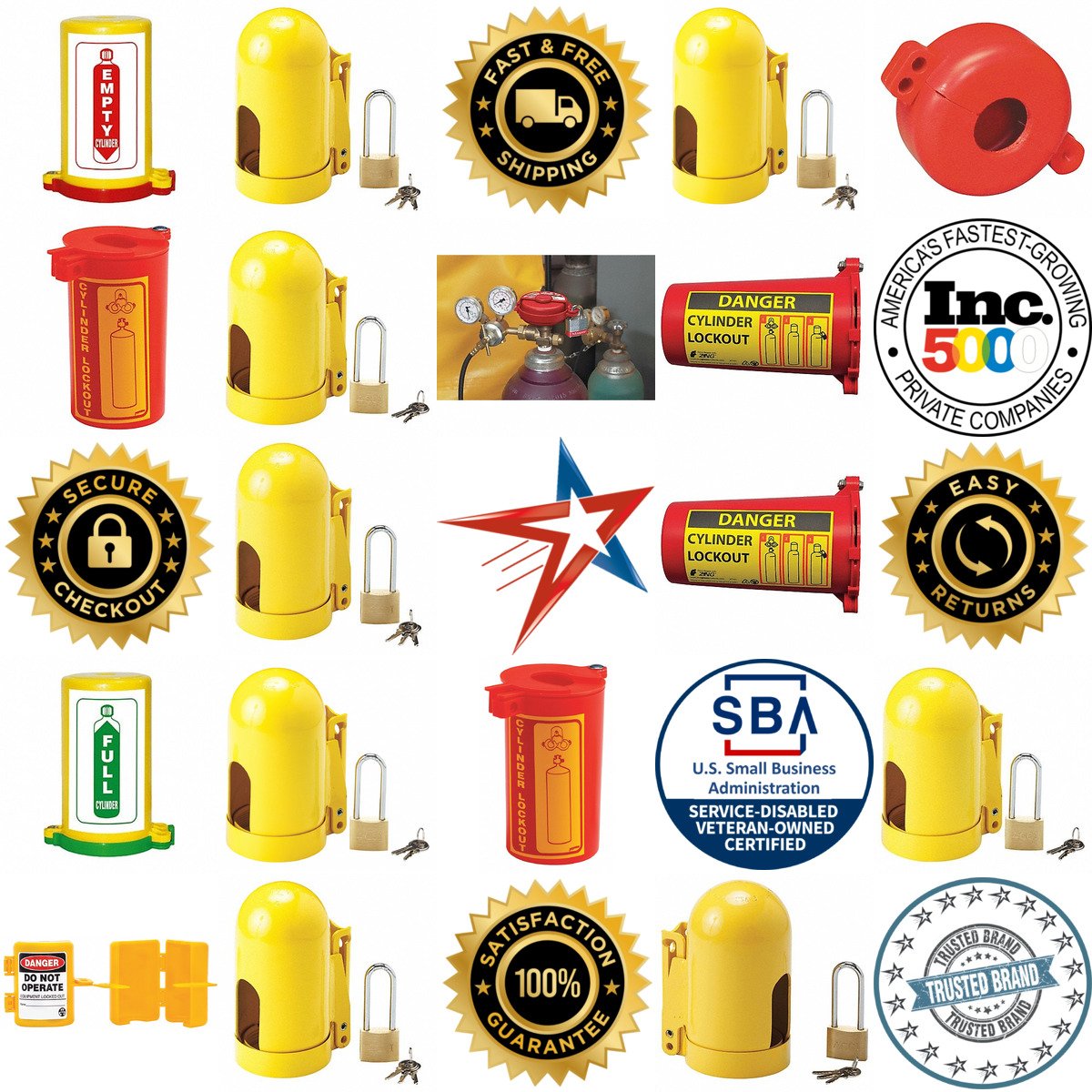 A selection of Gas Cylinder Lockouts products on GoVets