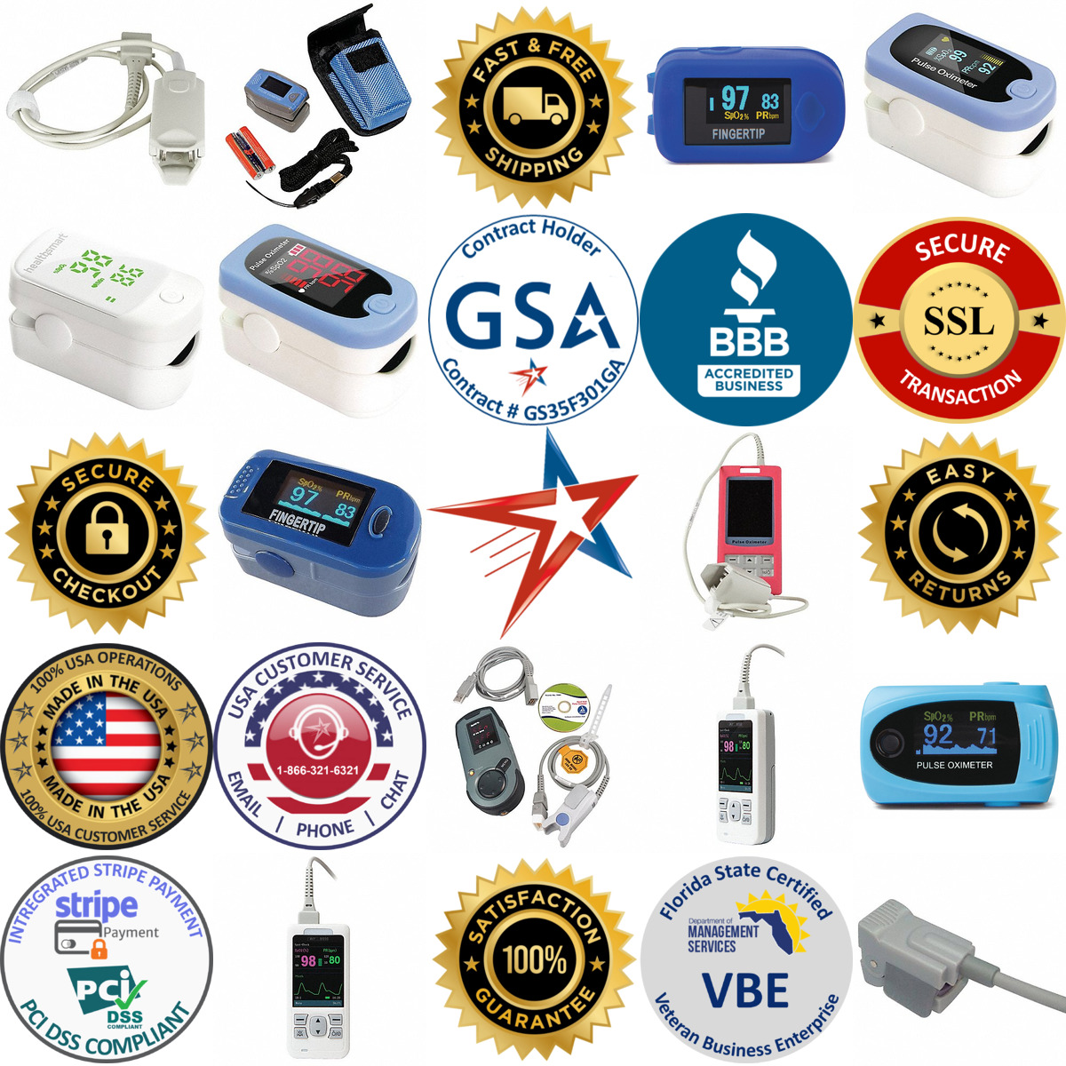 A selection of Pulse Oximeters products on GoVets