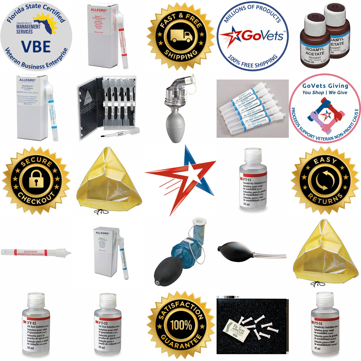 A selection of Fit Testing Kit Replacement Components products on GoVets