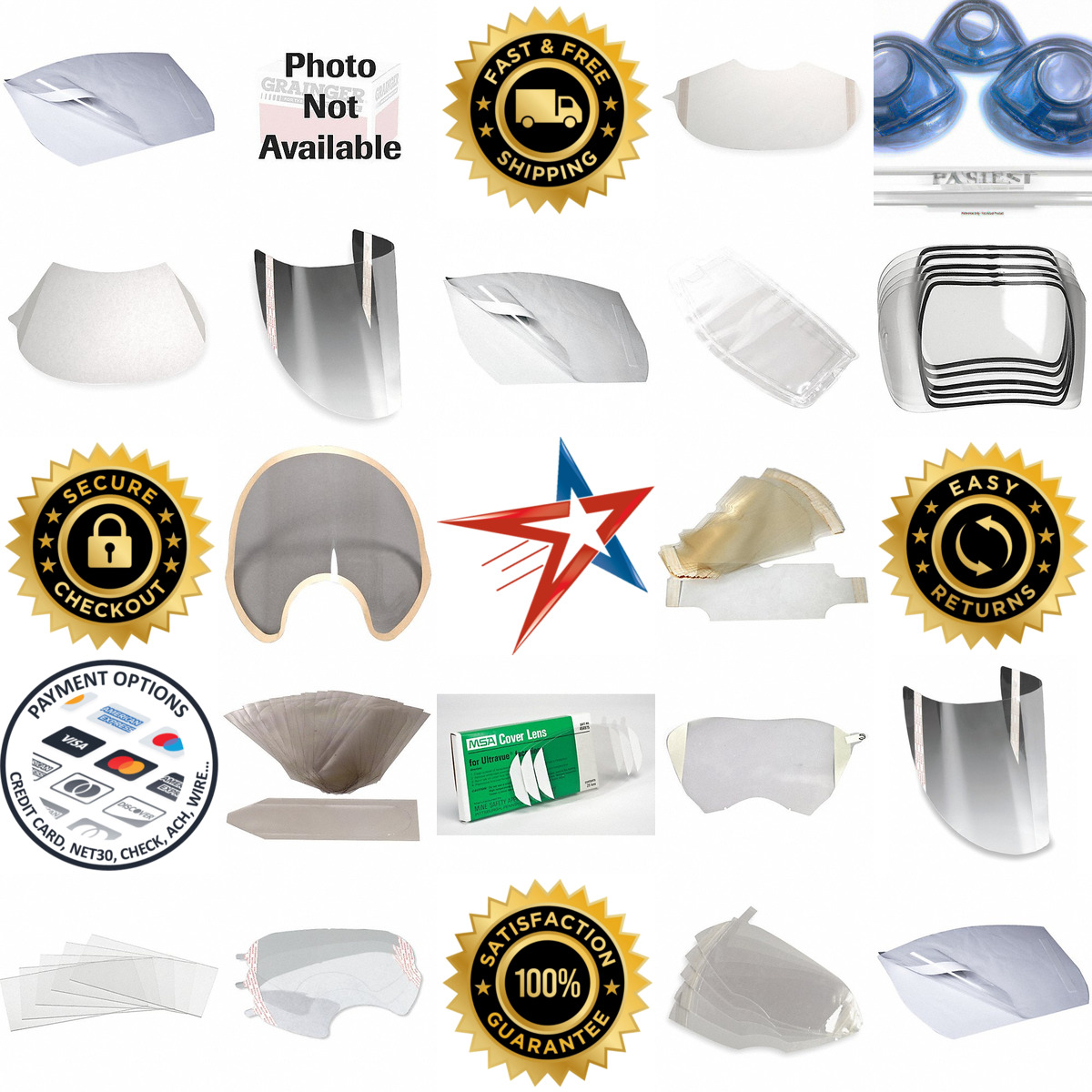 A selection of Respirator Protective Lens Covers products on GoVets