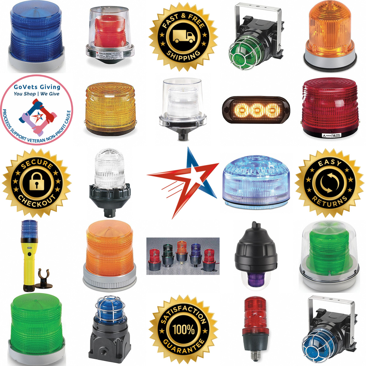 A selection of Strobe and Flashing Lights products on GoVets