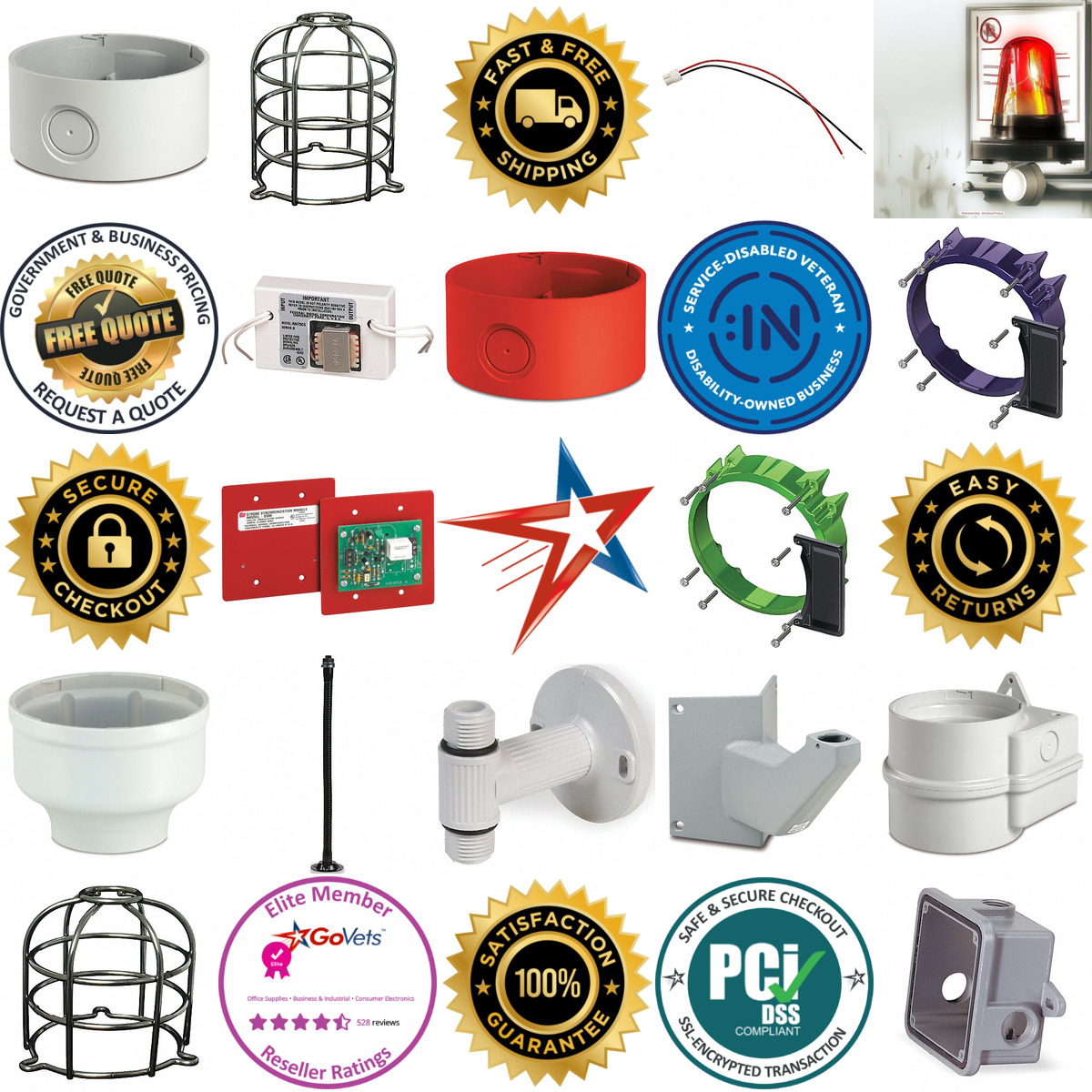 A selection of Warning Light and Audible Device Accessories products on GoVets