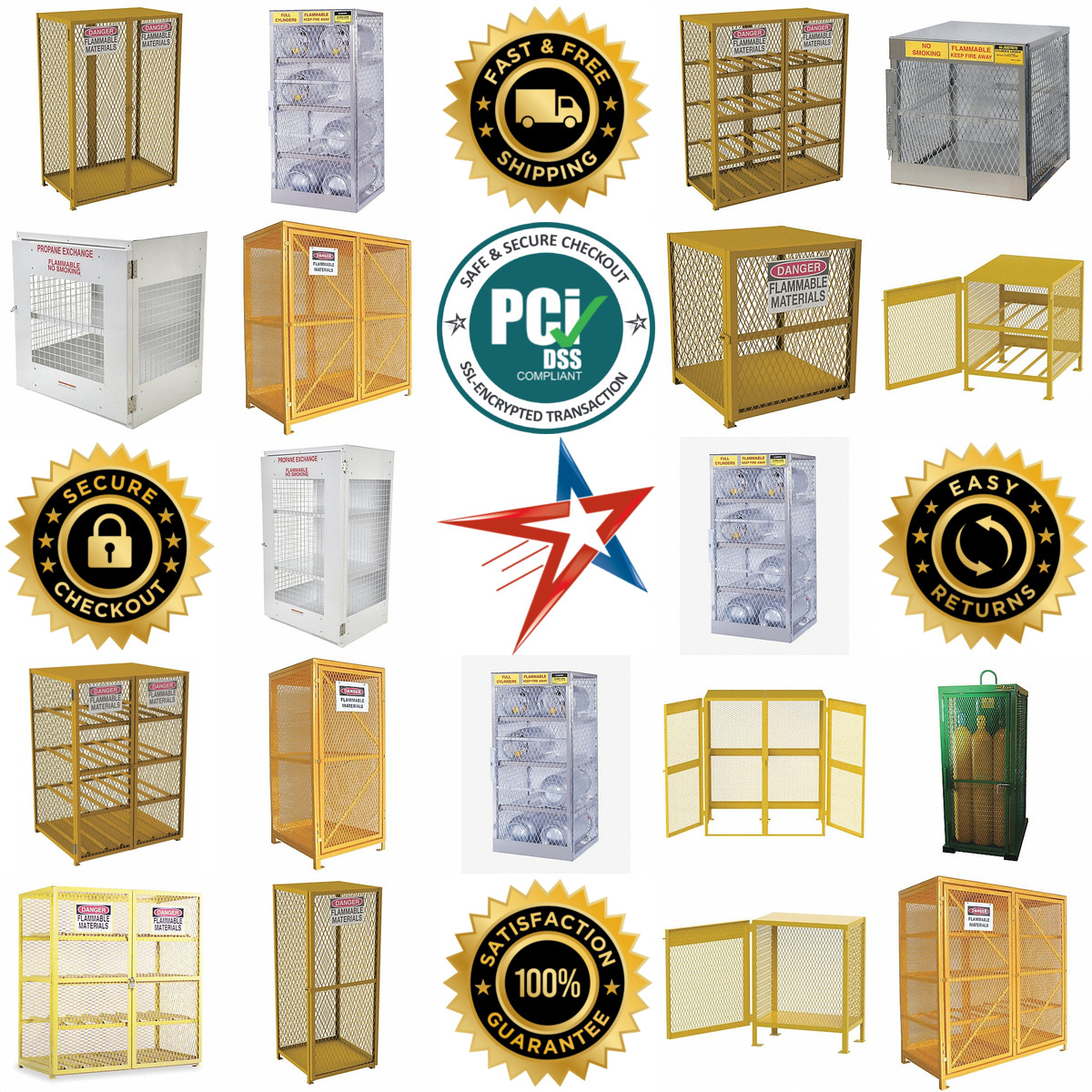 A selection of Cylinder Storage Cabinets and Lockers products on GoVets