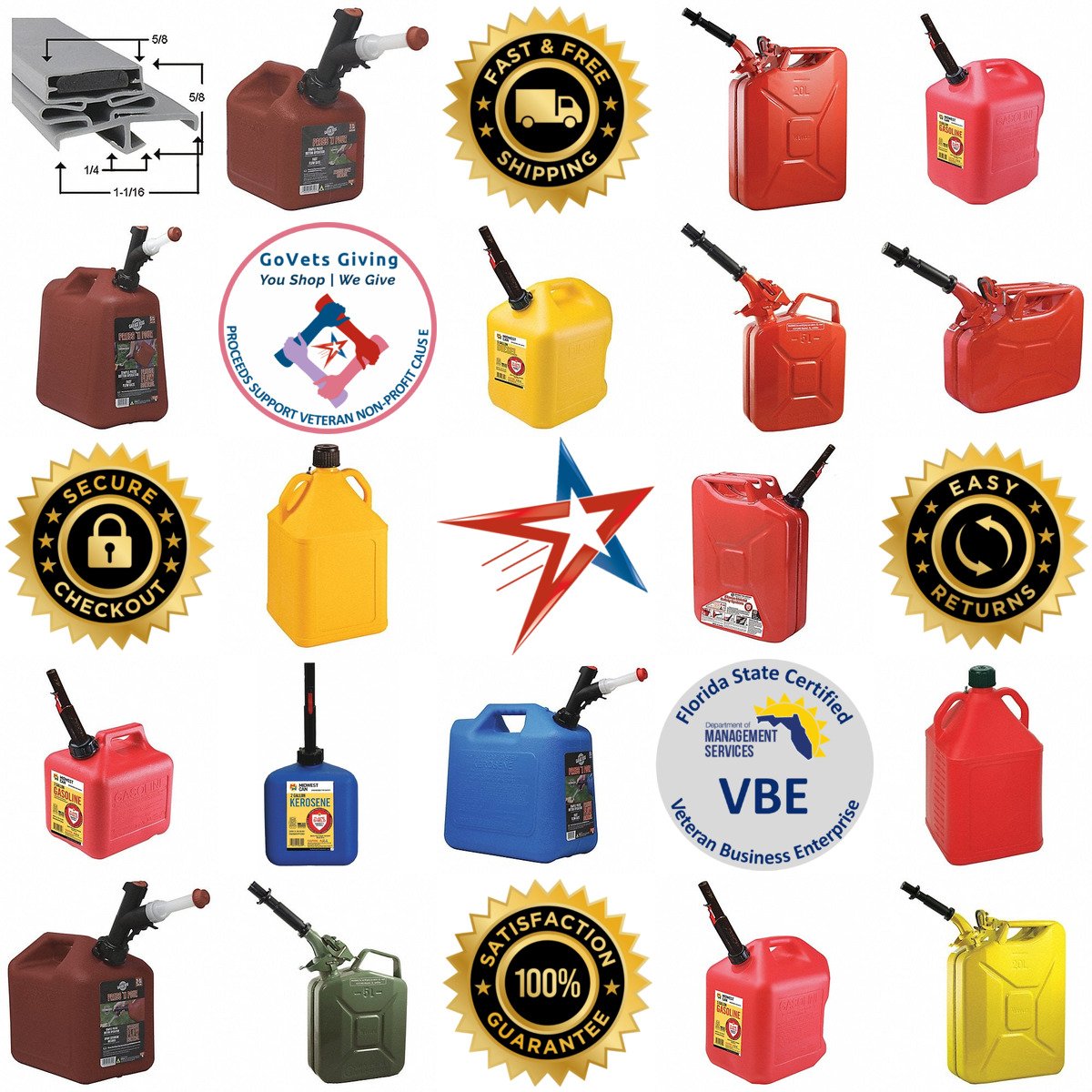 A selection of Fuel and Gas Cans products on GoVets