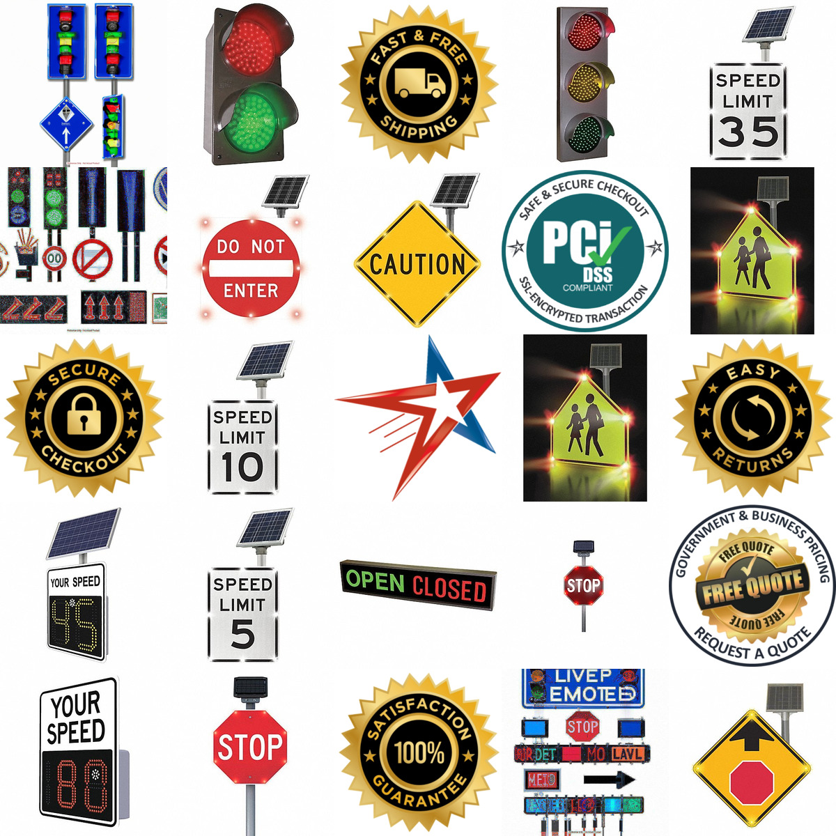 A selection of Led Traffic Signs and Signals products on GoVets