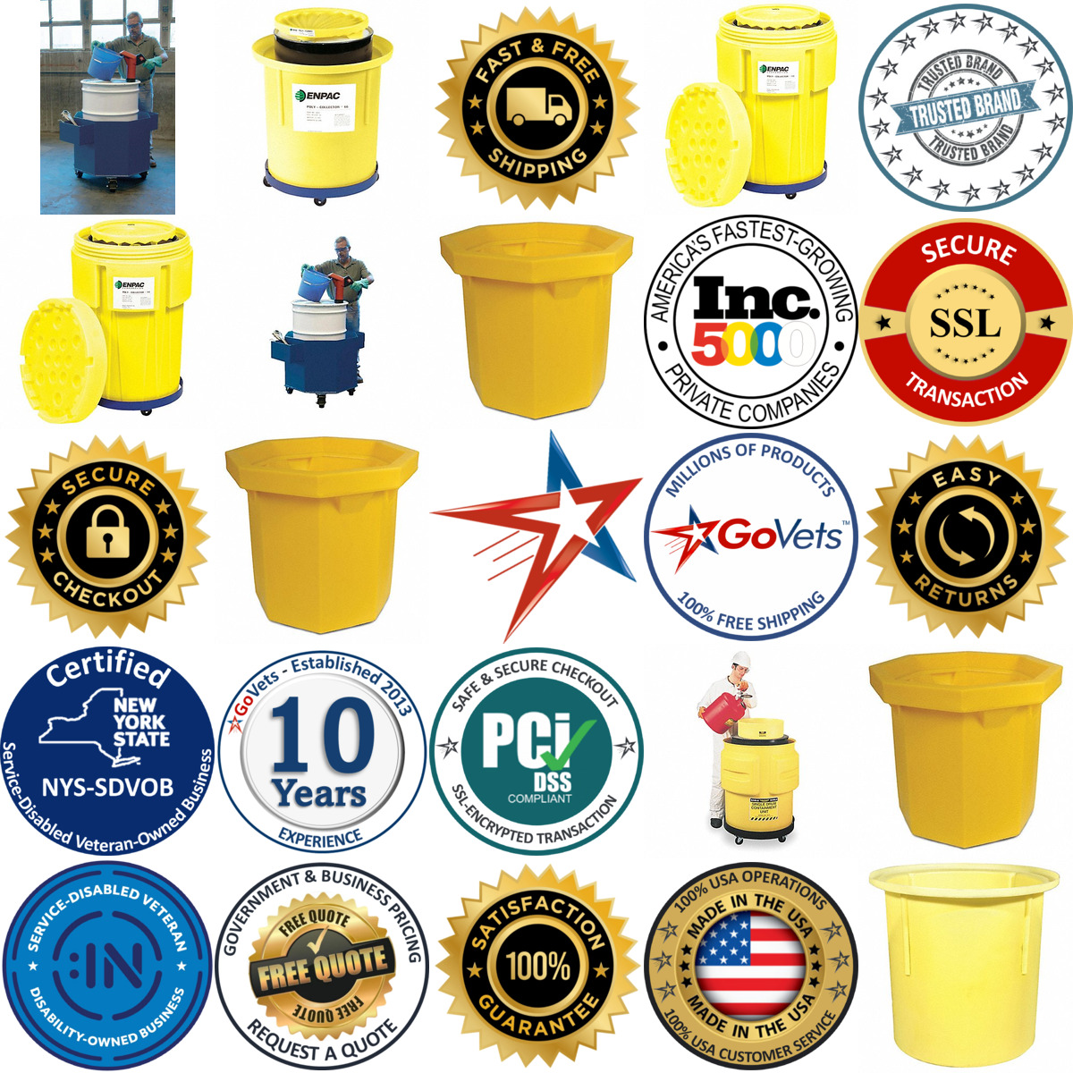 A selection of Drum Dispensing and Containment Spill Collectors a products on GoVets