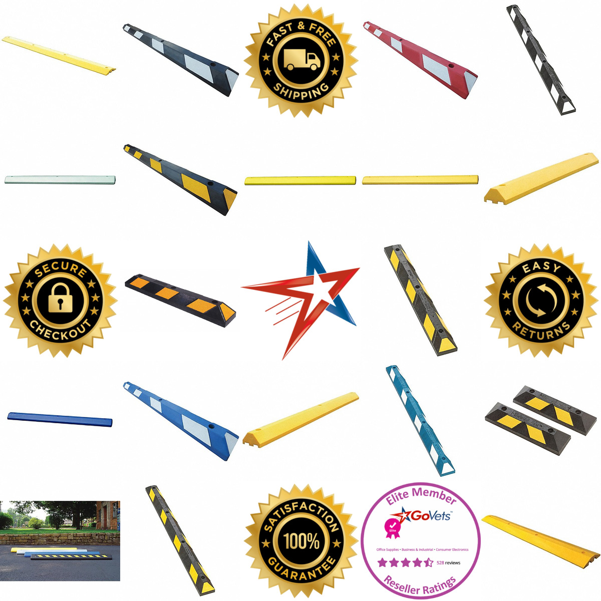 A selection of Parking Curb Stops products on GoVets