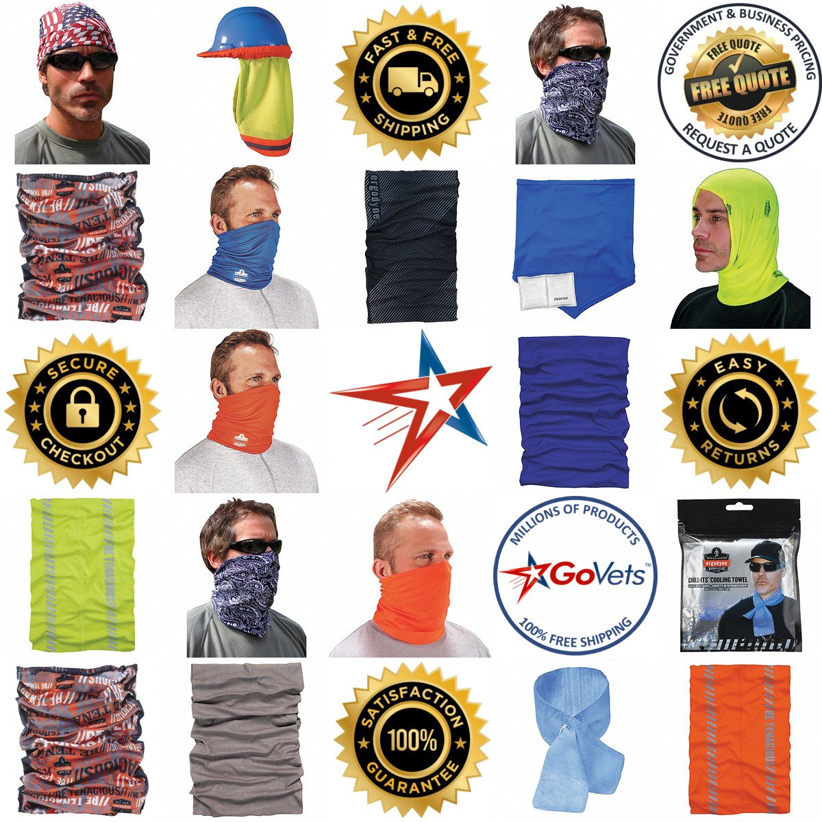 A selection of Cooling Neck Wraps and Wrist Bands products on GoVets