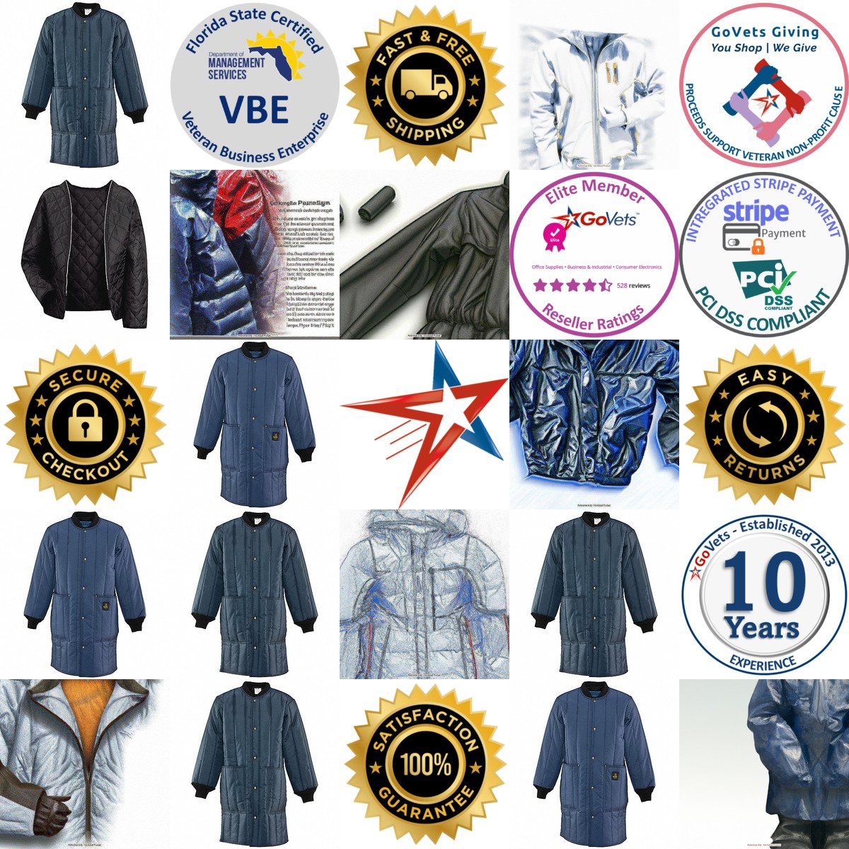 A selection of Jacket and Coat Liners products on GoVets