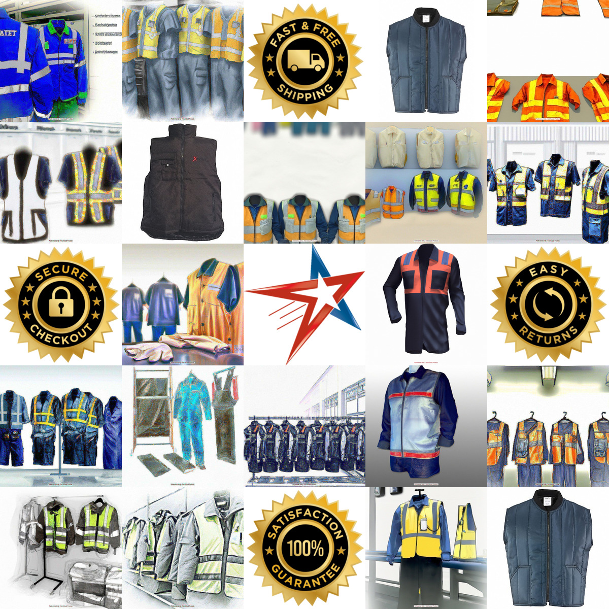 A selection of Shop and Work Vests products on GoVets