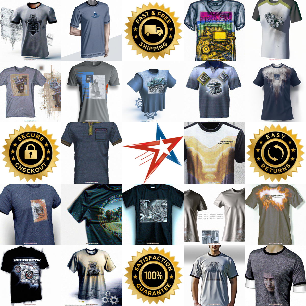 A selection of t Shirts products on GoVets