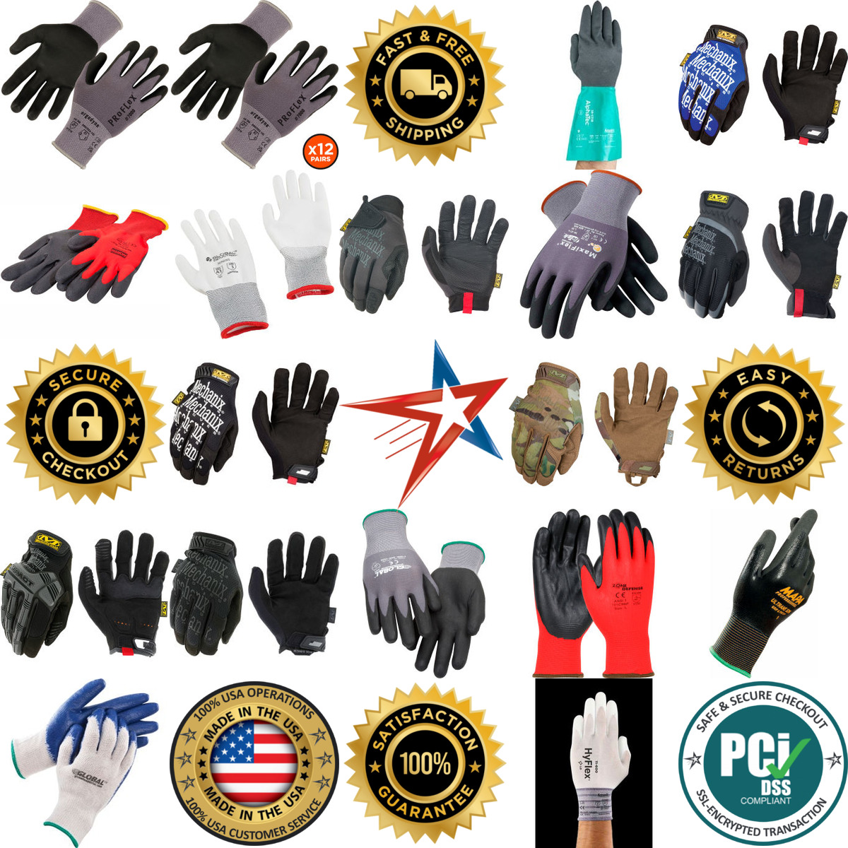 A selection of Coated Gloves products on GoVets