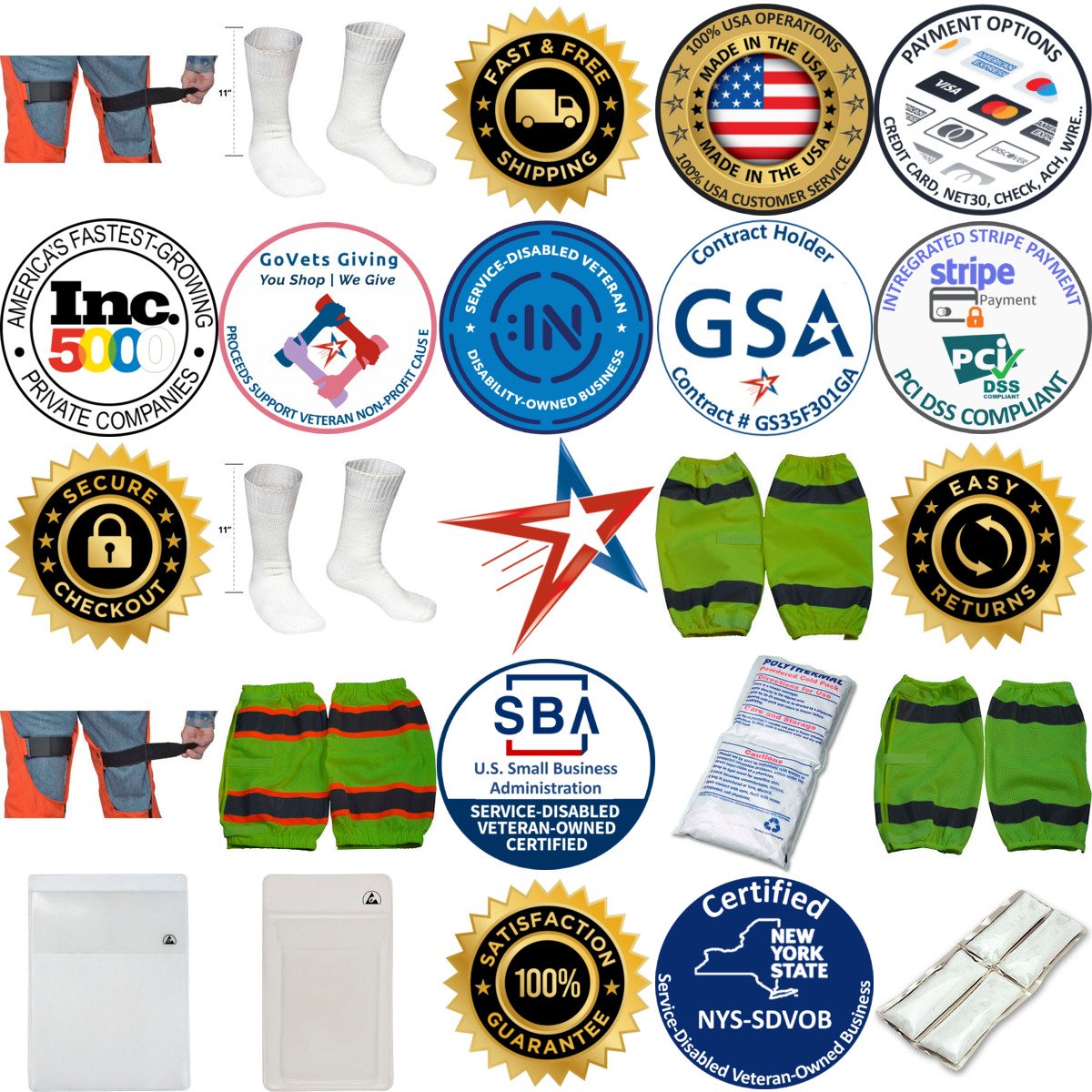 A selection of Protective Clothing Accessories products on GoVets