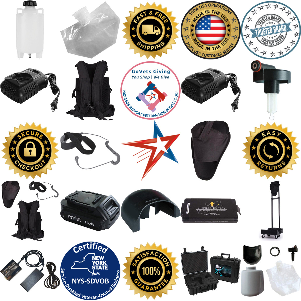 A selection of Electrostatic Sanitizing Accessories products on GoVets