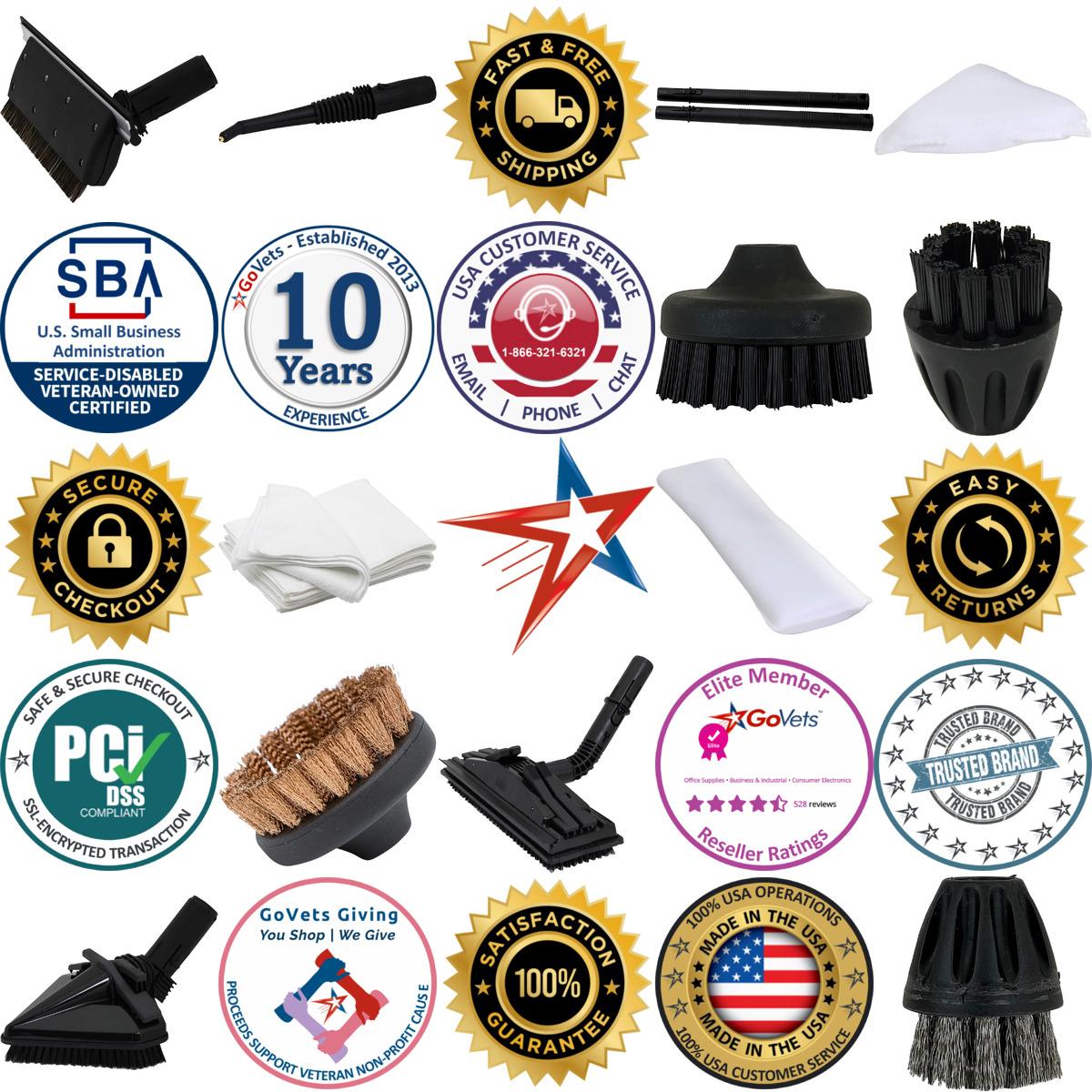 A selection of Steam Cleaner Accessories products on GoVets