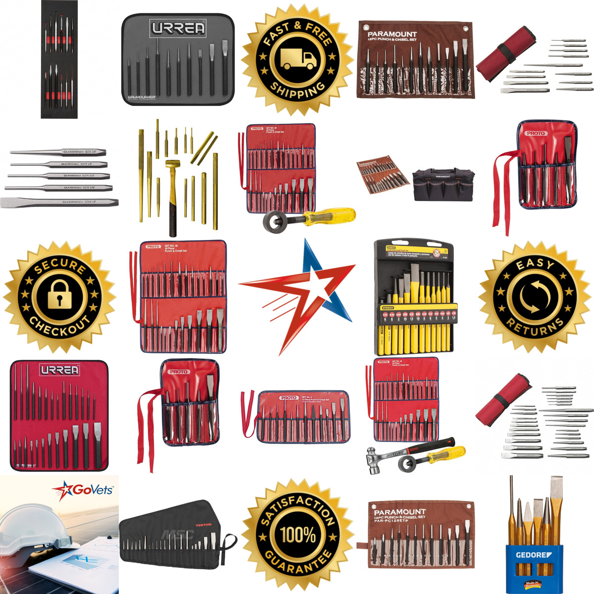 A selection of Chisel and Punch Sets products on GoVets