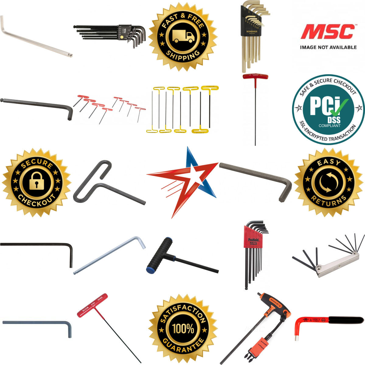 A selection of Hex Keys and Accessories products on GoVets