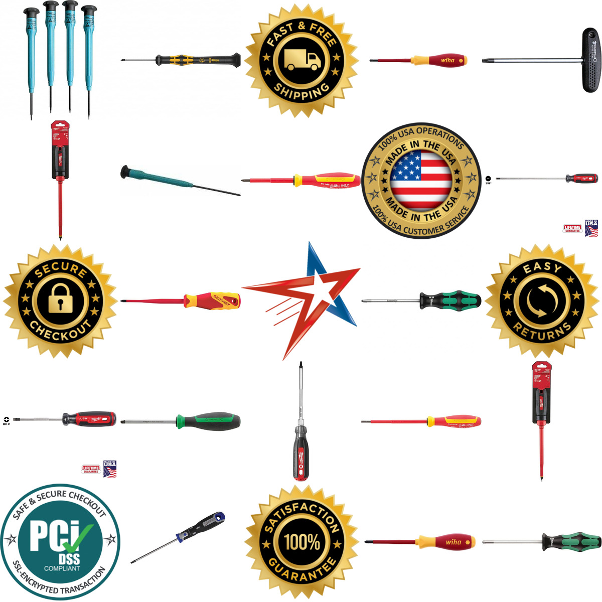 A selection of Precision and Specialty Screwdrivers products on GoVets