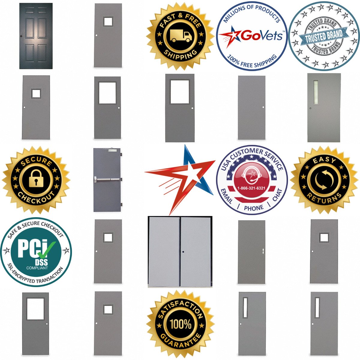 A selection of Security Doors products on GoVets