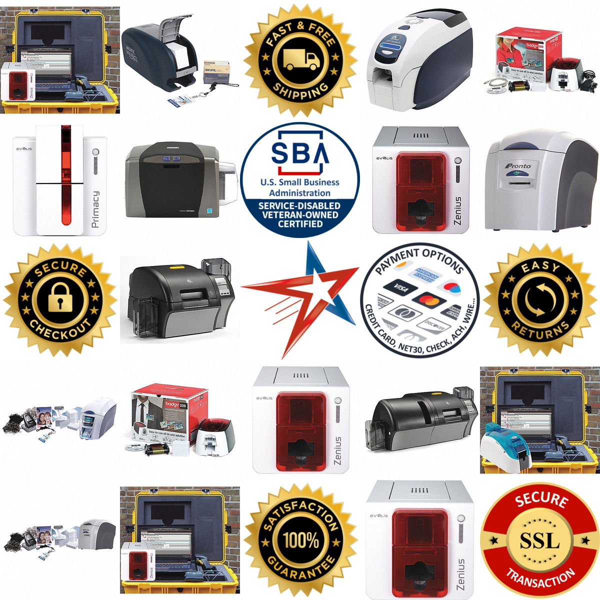 A selection of id Card Printers products on GoVets