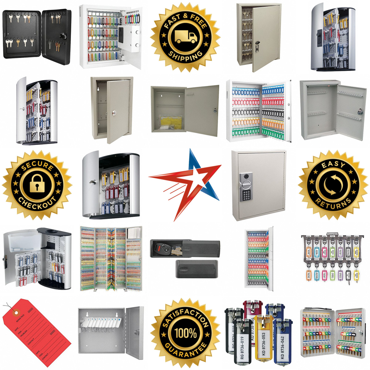 A selection of Key Cabinets and Replacement Tags products on GoVets