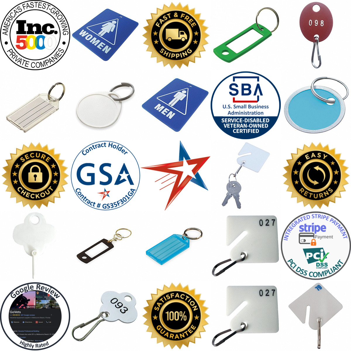 A selection of Replacement Tags products on GoVets