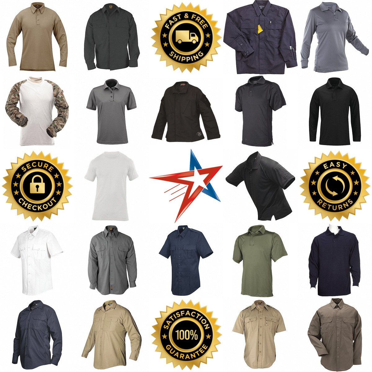 A selection of Police and Emt Shirts products on GoVets