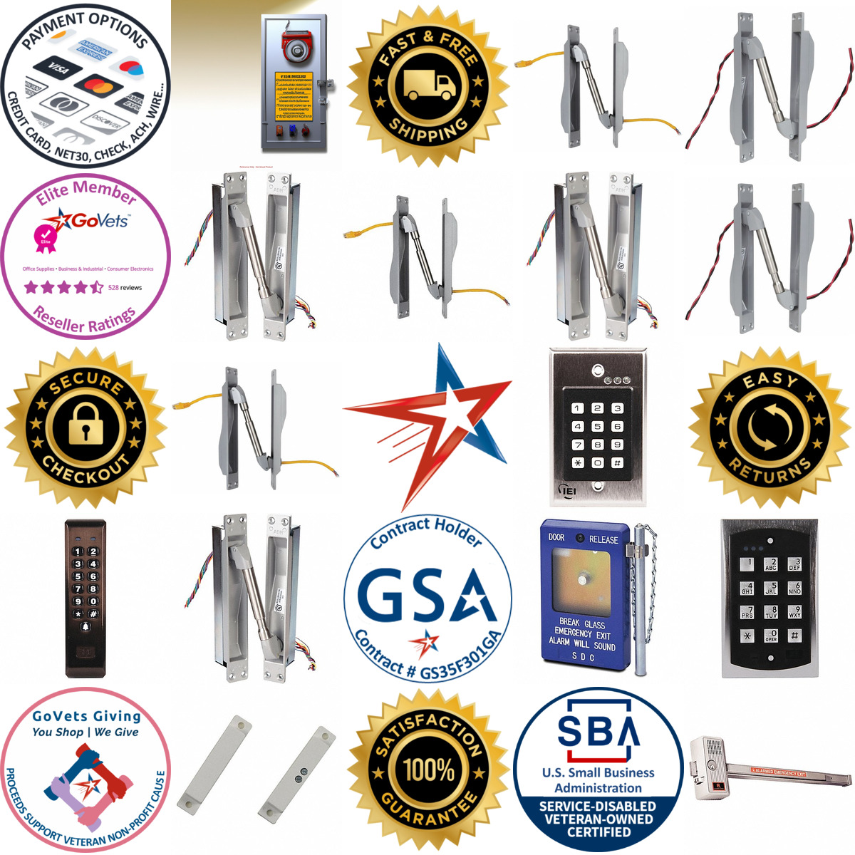 A selection of Door Alarm and Warning Accessories products on GoVets