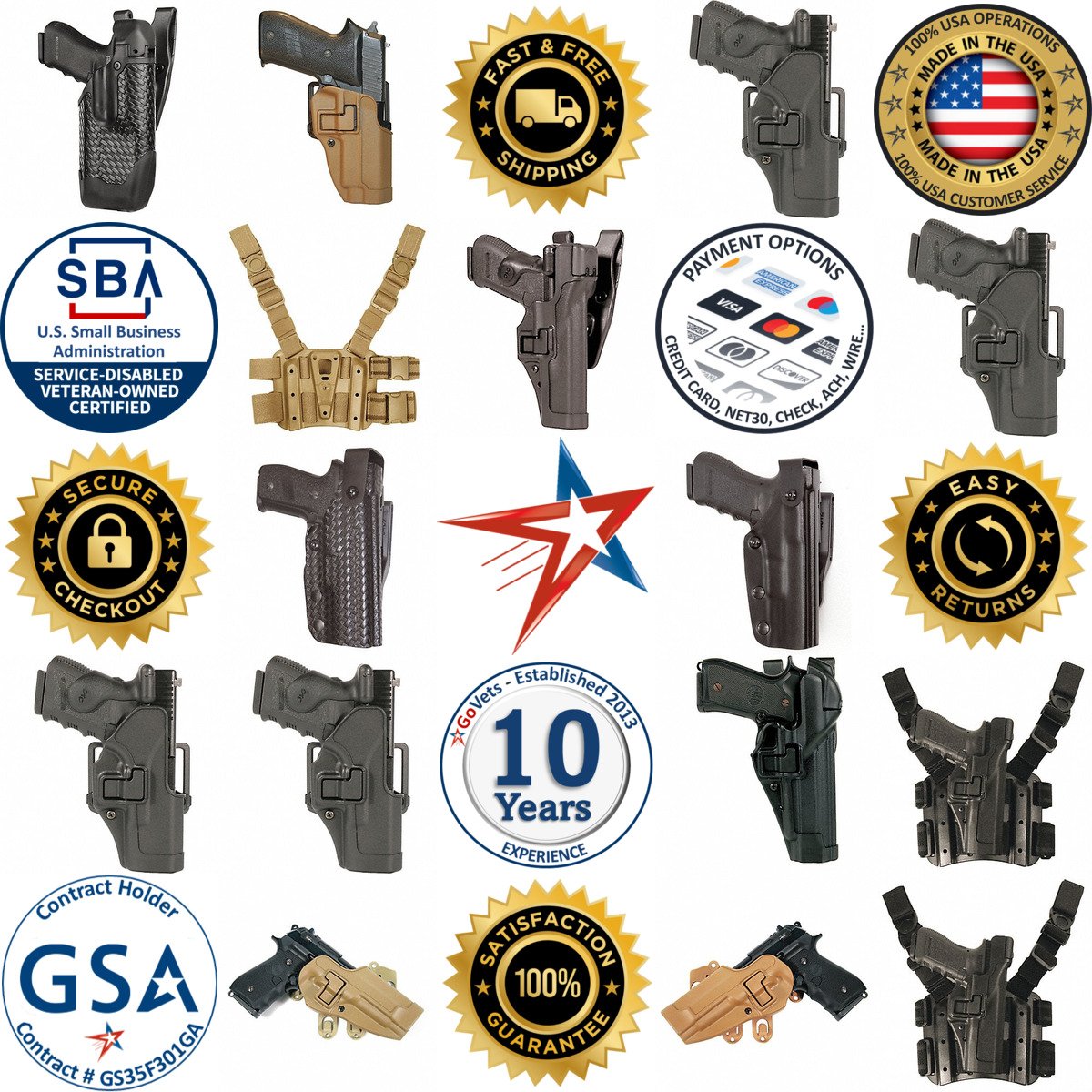 A selection of Gun Holsters products on GoVets