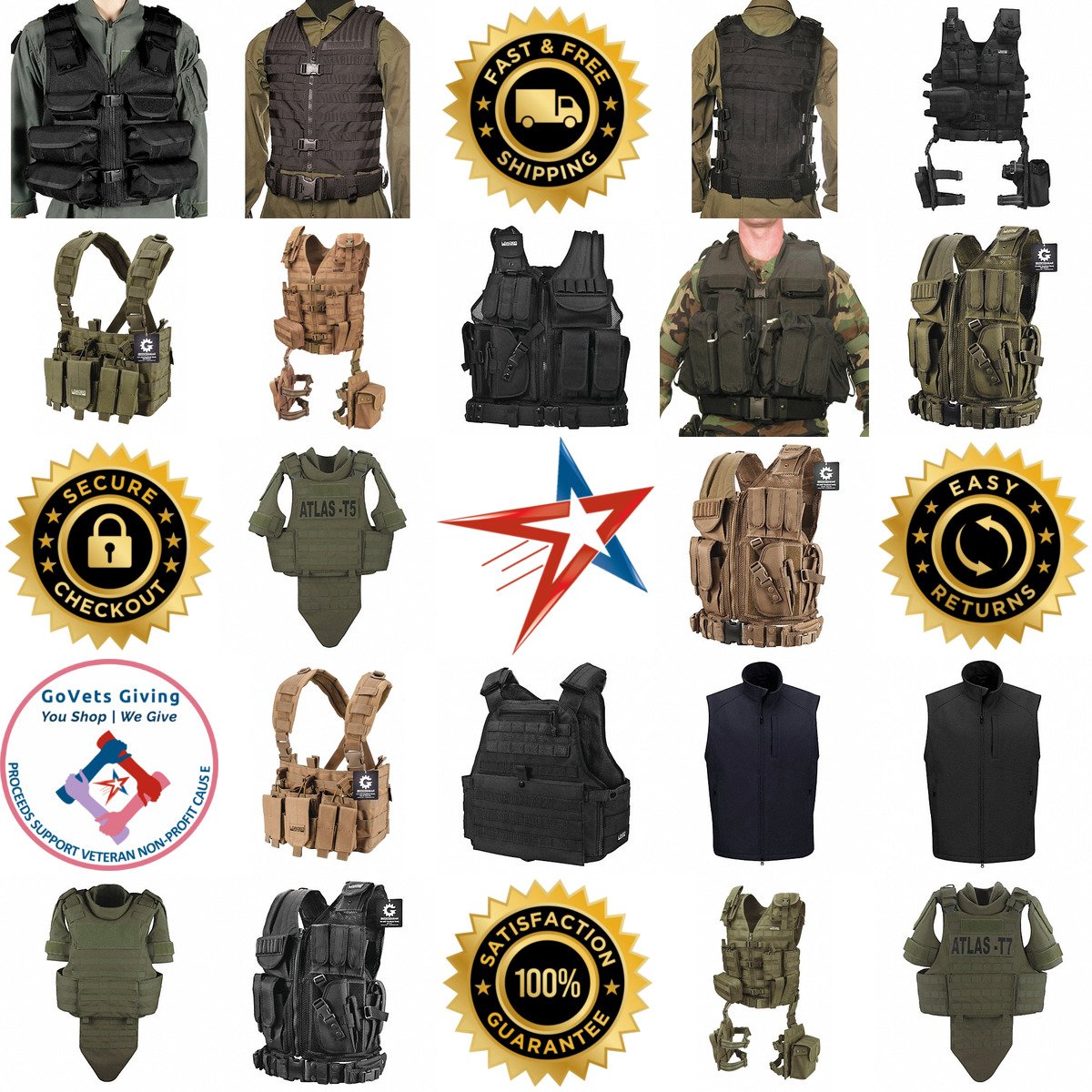 A selection of Tactical Vests products on GoVets