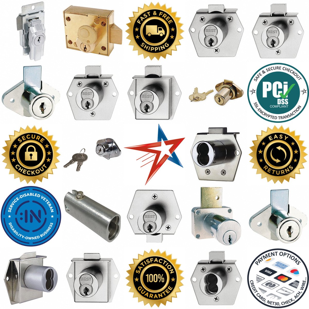 A selection of Cabinet and Drawer Locks products on GoVets