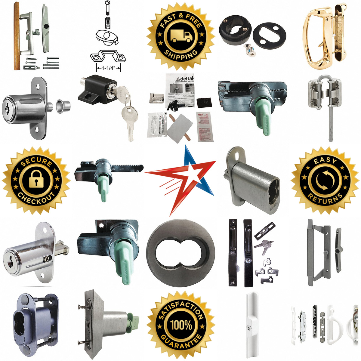 A selection of Sliding Door Locks products on GoVets