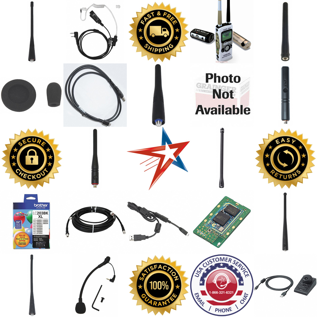 A selection of Two Way Radio Accessories products on GoVets