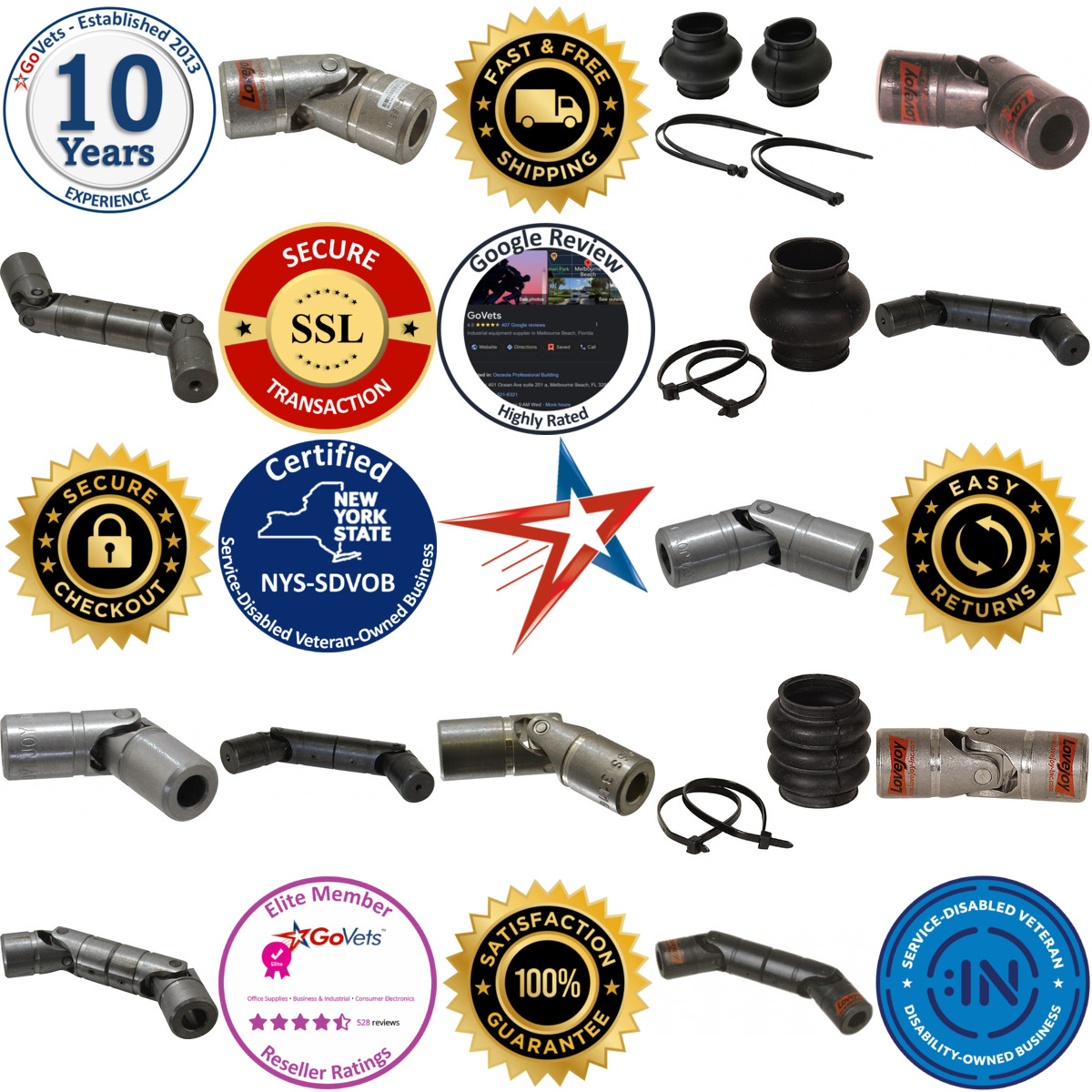 A selection of Universal Joints products on GoVets