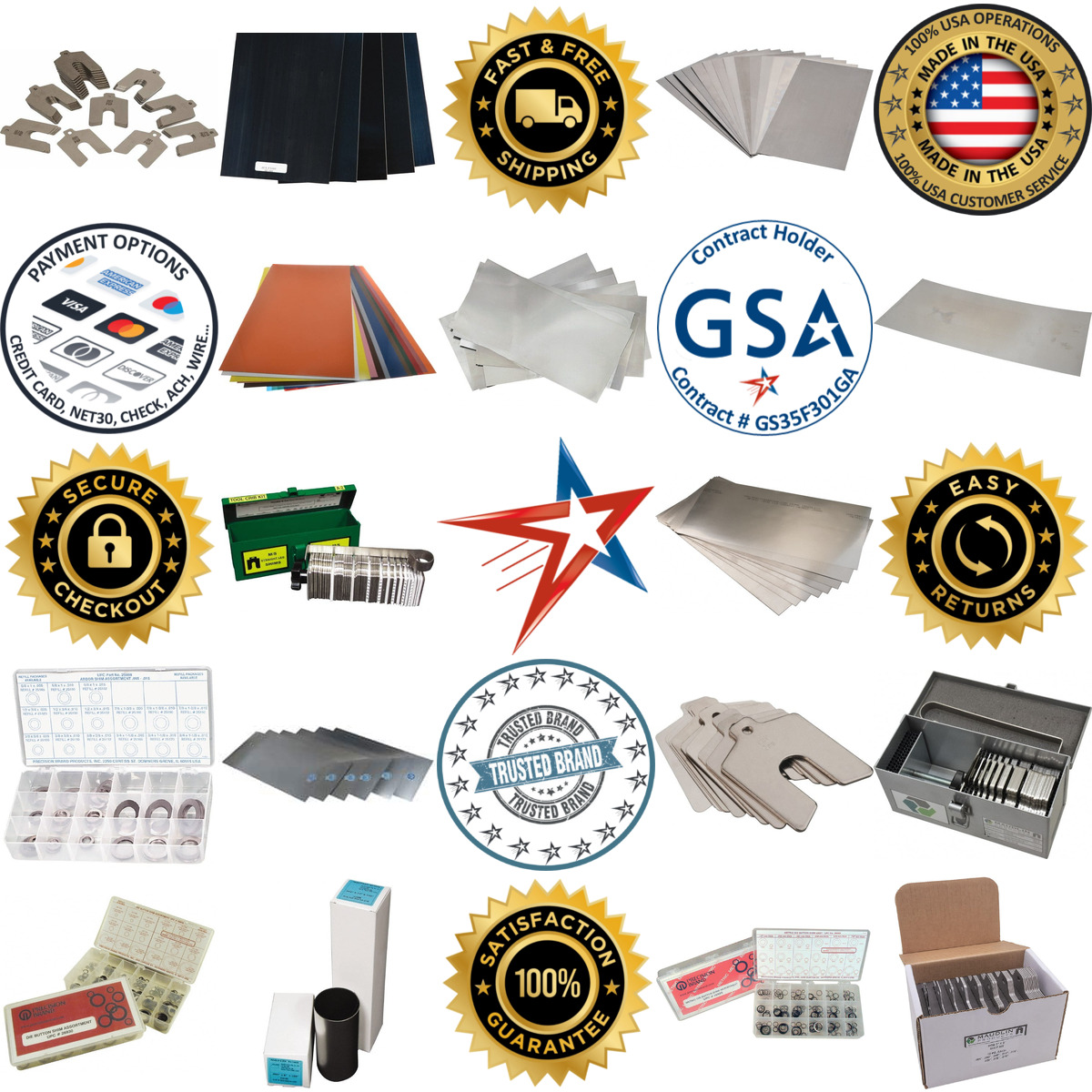 A selection of Shim Stock Sets products on GoVets