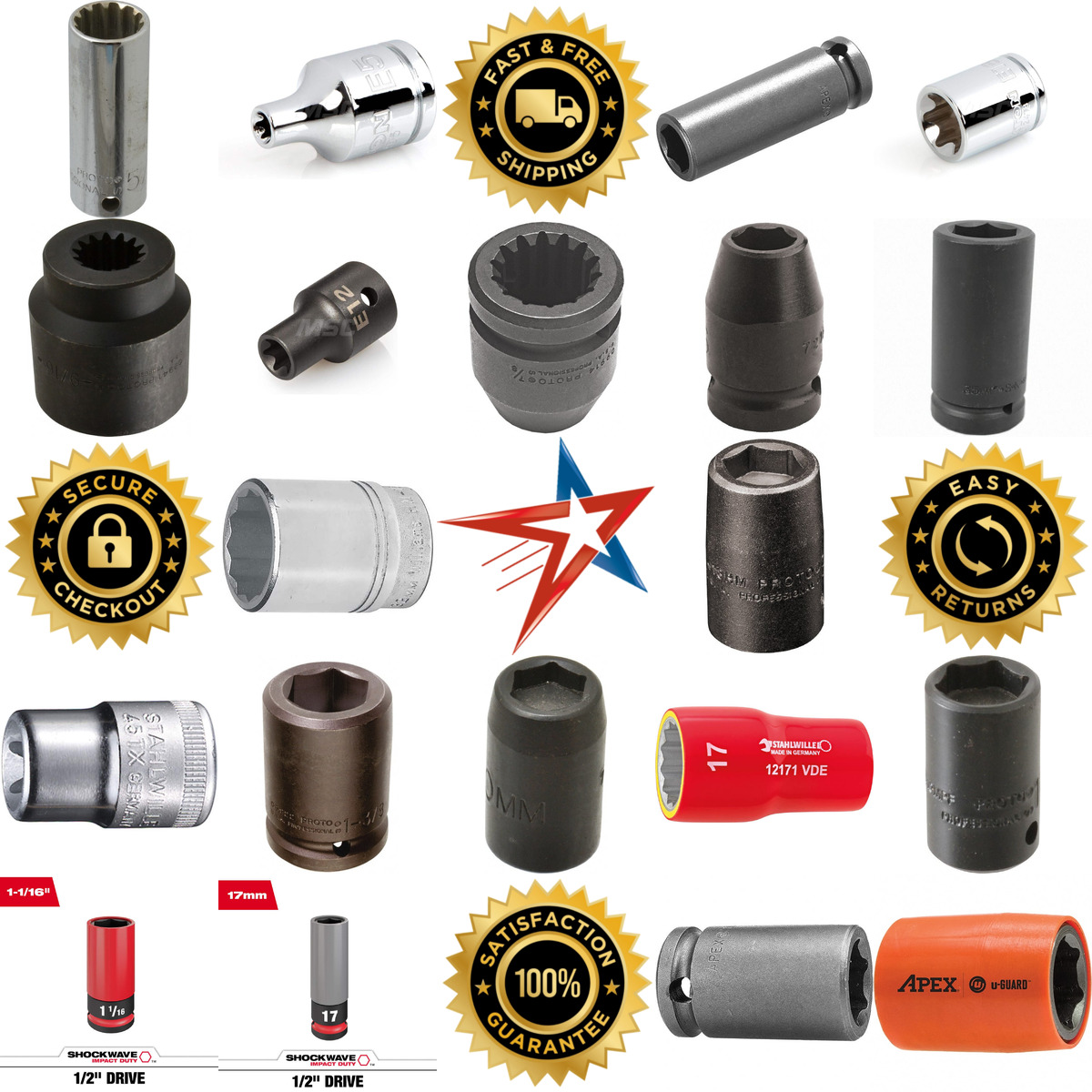 A selection of Specialty Sockets products on GoVets