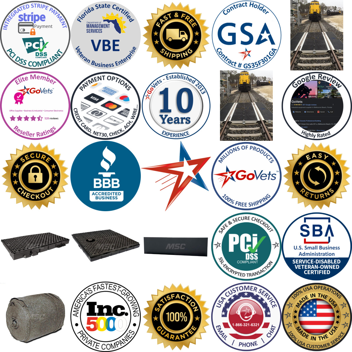 A selection of Railroad Track Pans products on GoVets