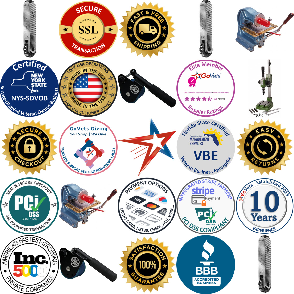 A selection of Manual Stamping Machines products on GoVets