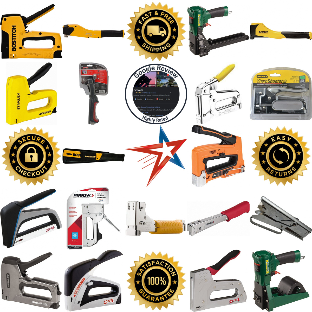 A selection of Staplers and Staple Guns products on GoVets