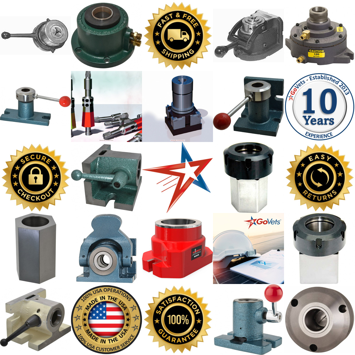 A selection of Non Indexing Collet Fixtures products on GoVets