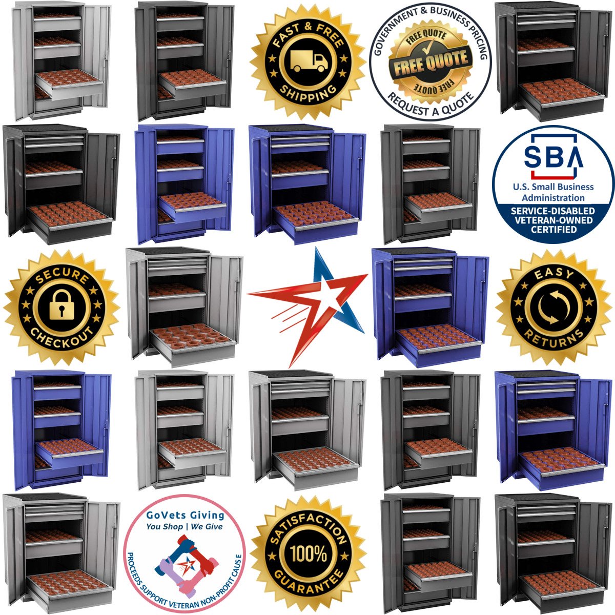 A selection of Cnc Storage Cabinets products on GoVets