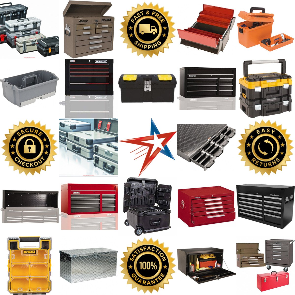 A selection of Tool Boxes Cases and Chests products on GoVets