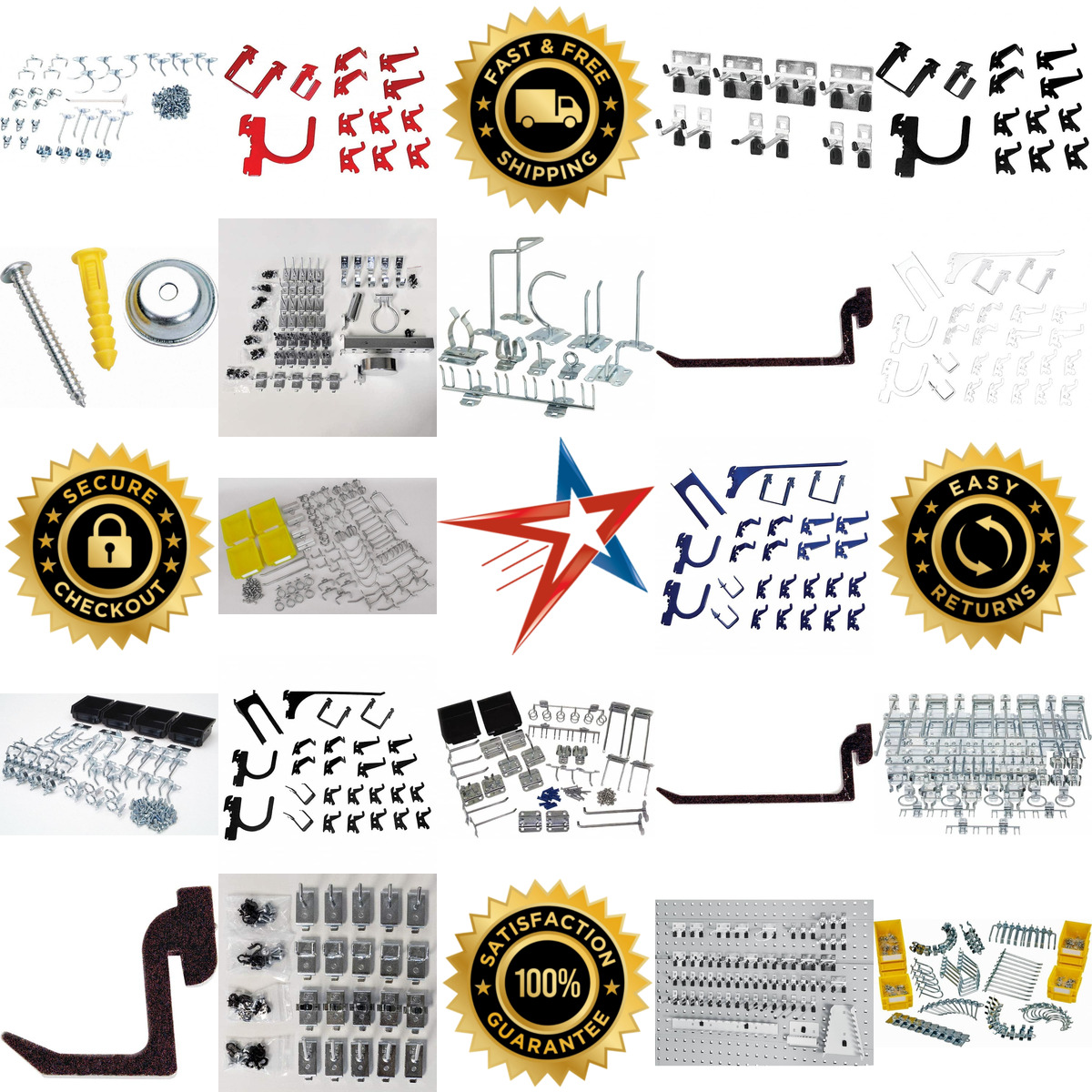 A selection of Pegboard Hook Sets products on GoVets