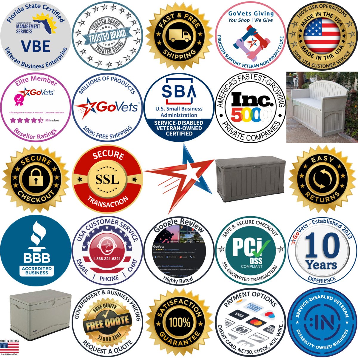 A selection of Deck Boxes products on GoVets