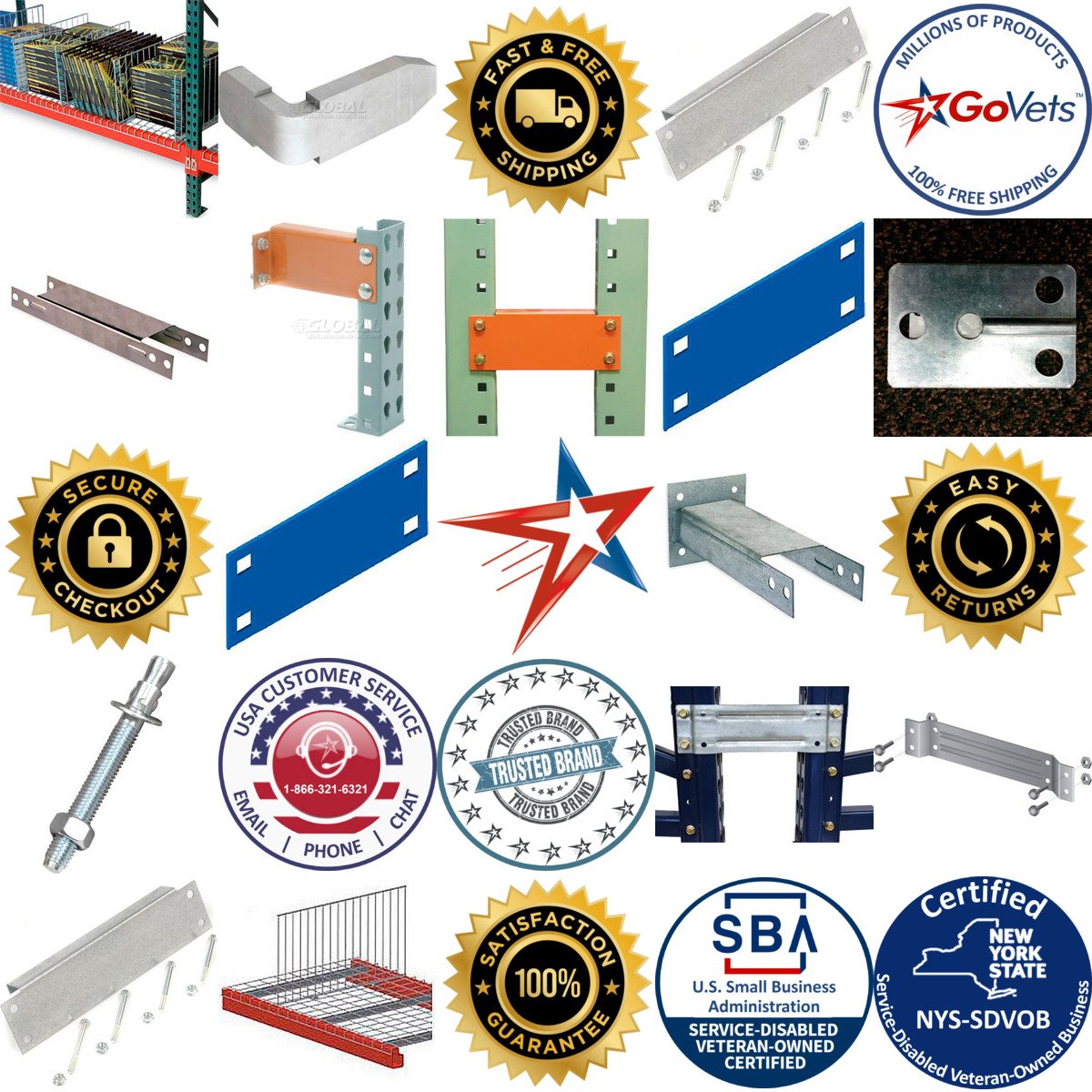 A selection of Spacers Brackets and Hardware products on GoVets