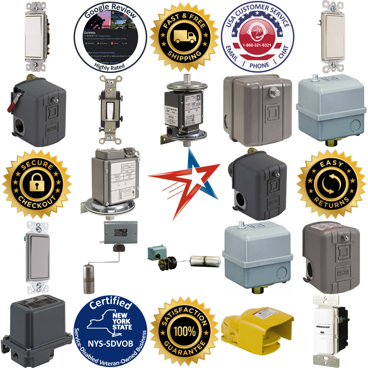 A selection of Electrical Switches products on GoVets