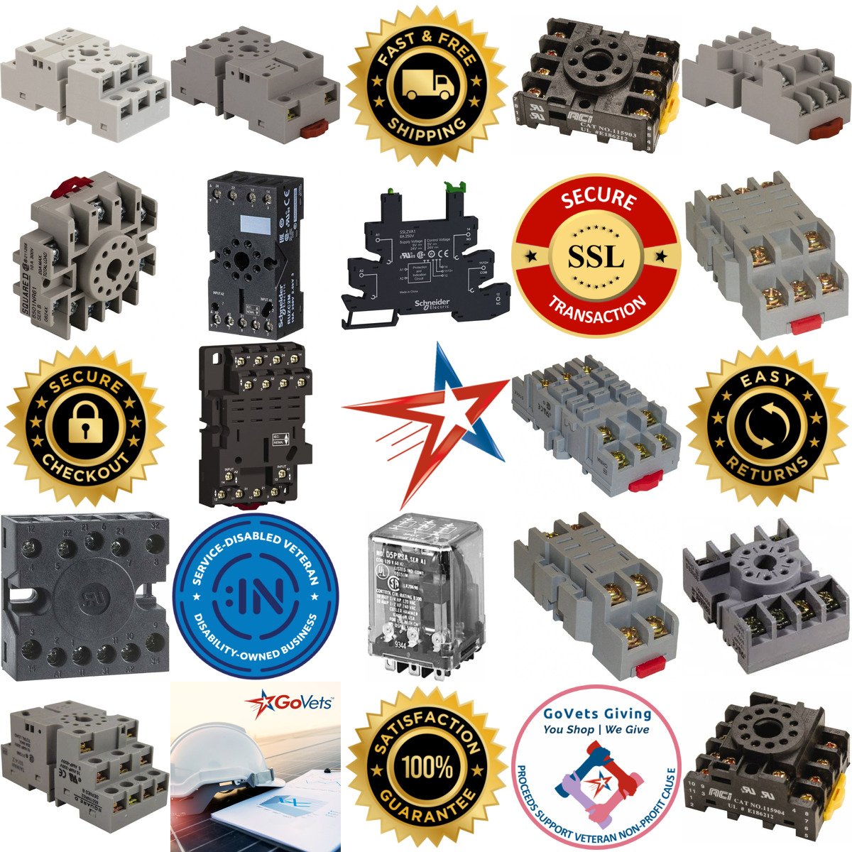 A selection of Relay Sockets products on GoVets